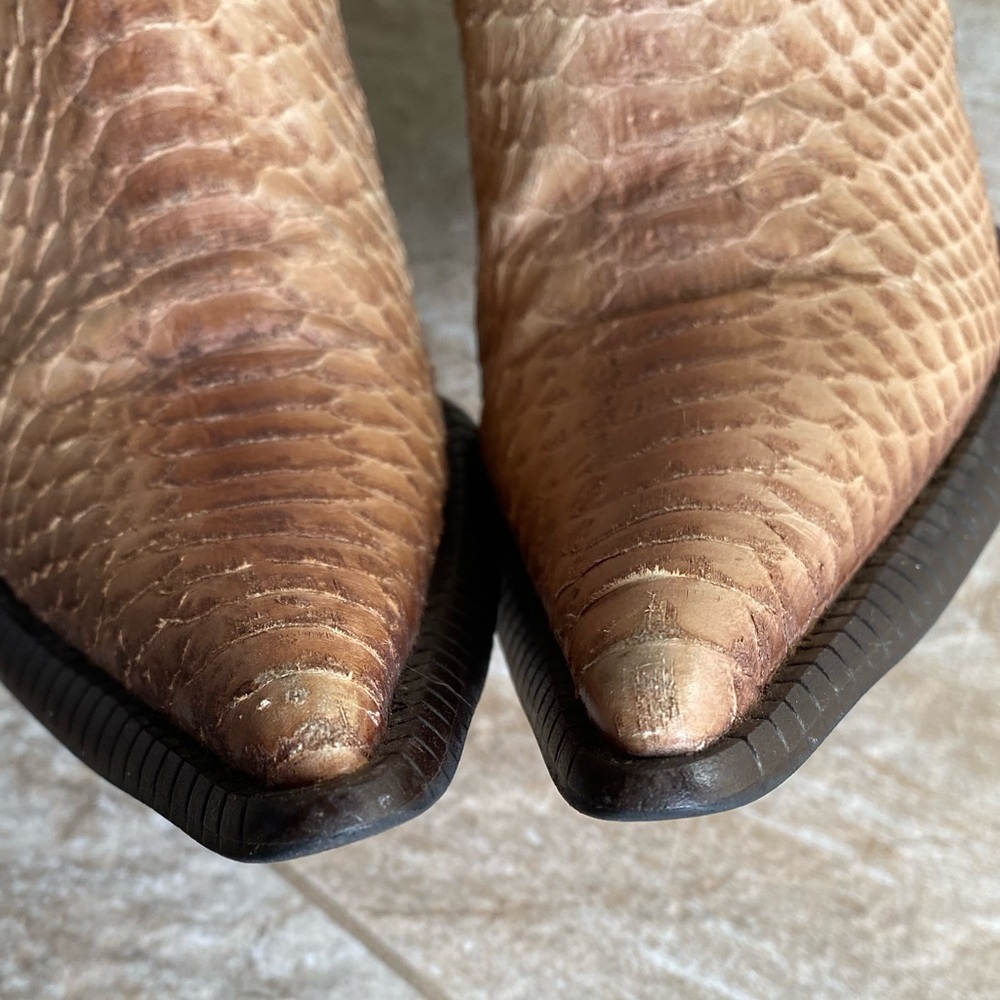 STEVEN Snakeskin and Suede Cowboy Boot - Picture 10 of 14
